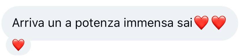 Messaggio di una cliente